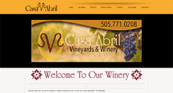 Desktop Screenshot of casaabrilvineyards.com